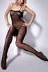 Sexy Dotty Hollow Out Sheer Mesh Cami Bodystocking